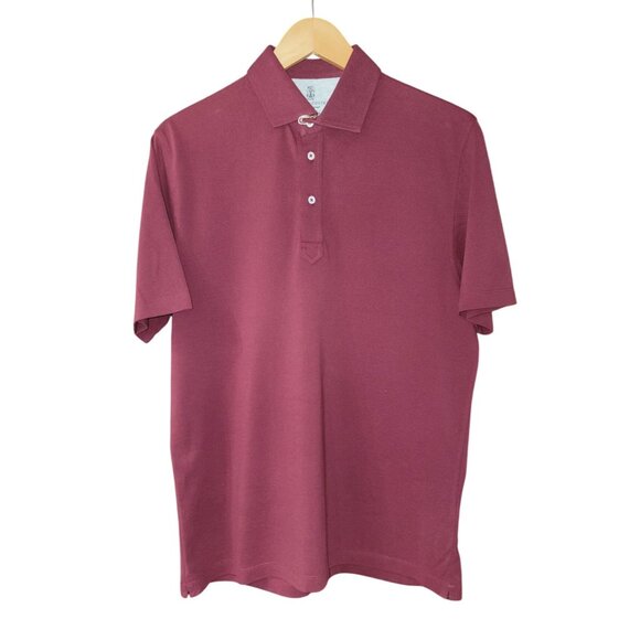 Brunello Cucinelli Other - Brunello Cucinelli Burgundy Polo EU 48 NWT 100% Cotton